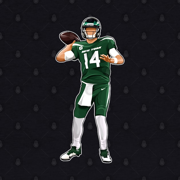 Sam Darnold #14 Exit the Fileds by 40yards